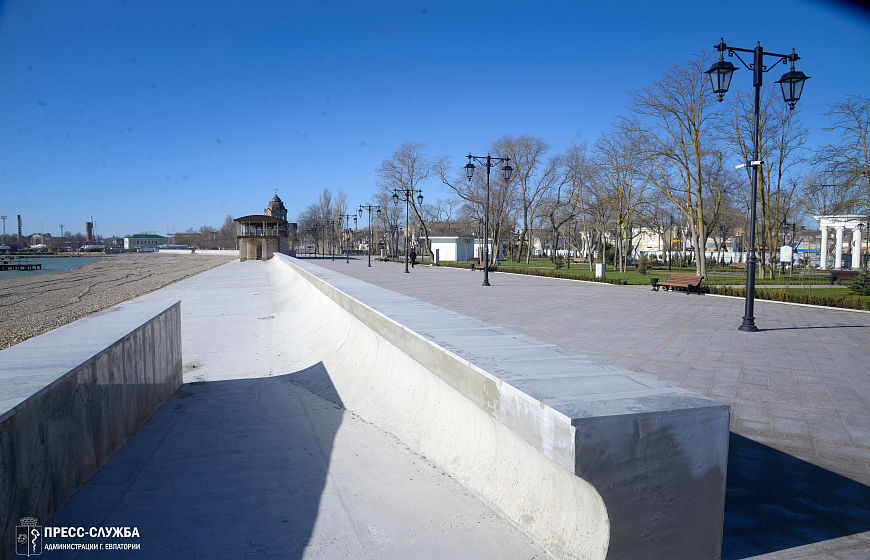 В Евпатории открыли набережную им. Терешковой