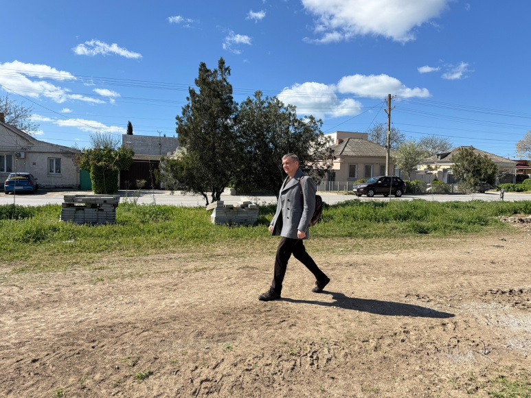 Александр Юрьев проверил ход благоустройства общественных территорий города