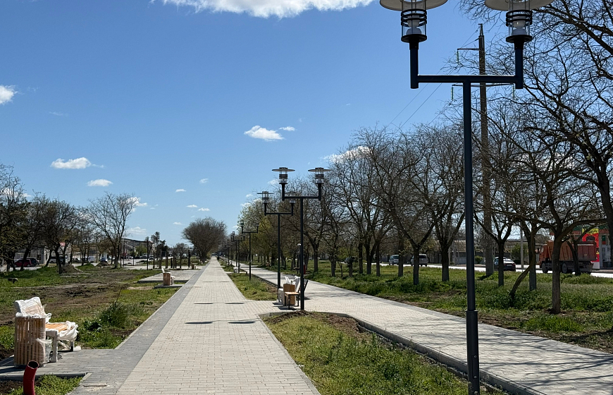 Александр Юрьев проверил ход благоустройства общественных территорий города